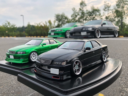 チェイサー Jzx100のドリ車 1jz 夏休みの工作 愛車再現 プラモデルに関するカスタム メンテナンスの投稿画像 車のカスタム情報はcartune