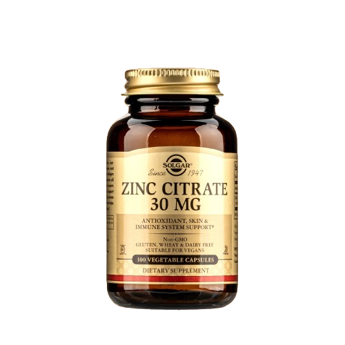 [HSD 01.25]Viên Uống Solgar Zinc Kẽm Citrate 30Mg - Bổ Sung Kẽm, Hấp Thu Nhanh Và Chăm Sóc Sức Khỏe Phái Nam [100 Viên]