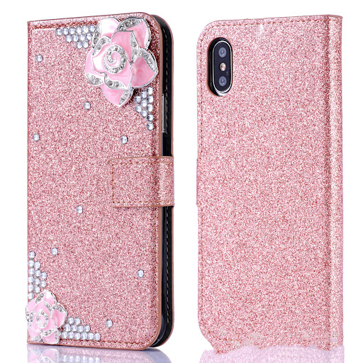 Title 1, Apple compatible Camellia rhinestone glitter ph...
