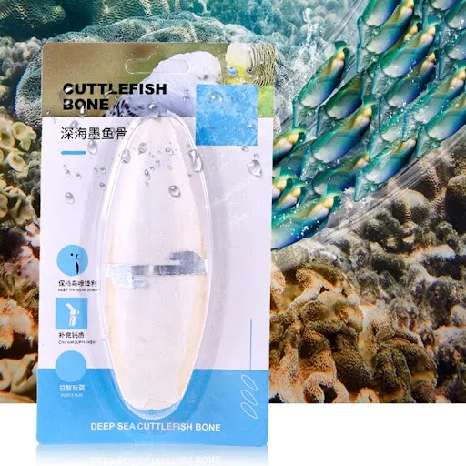 Cuttlebone for Parakeets Cuttle Bone with Metal Holder Birds Chewing Toy for Sharp Beaks Bird Natural Calcium Source