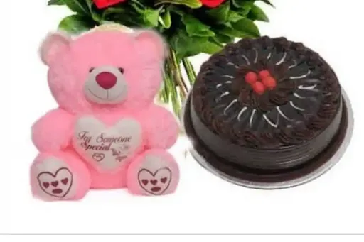 Chocolate Cake & Teddy