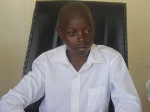 Top Busia KCPE candidate Kakura Michael Wandera from Nasira Primary School in Matayos sub county