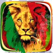 Rasta Reggae Marley Lion  Icon