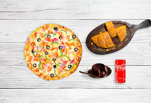 Big 10" Pizza + Garlic Bread [FREE DESSERT + COKE]