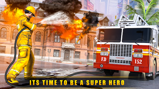 HQ Firefighter Fire Truck Game