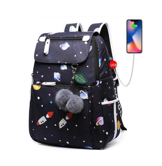 Sac à dos imprimé tendance pour fille Parfait pour l'école et les sorties Design moderne et léger Nombreux compartiments Confort optimal