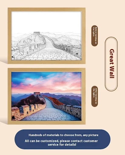 Title 3, Cross Redemption Garden Sea Home Light Painting...