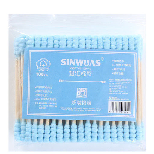 Title 1, Double-ended wooden stick and cotton ear swabs ...