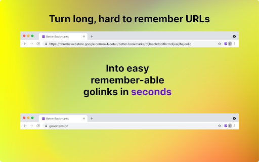 Better Bookmarks Golinks
