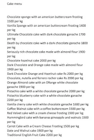 Mavs Cakes & Bakes menu 4