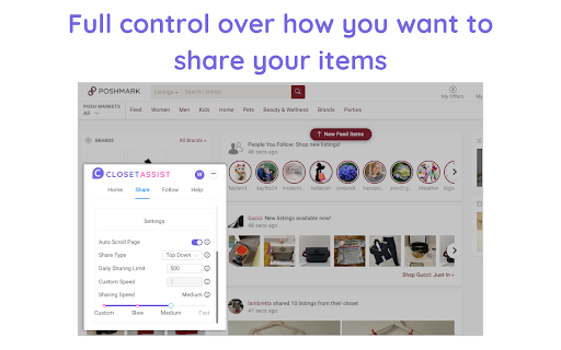 Poshmark Automation Tool | Closet Assist