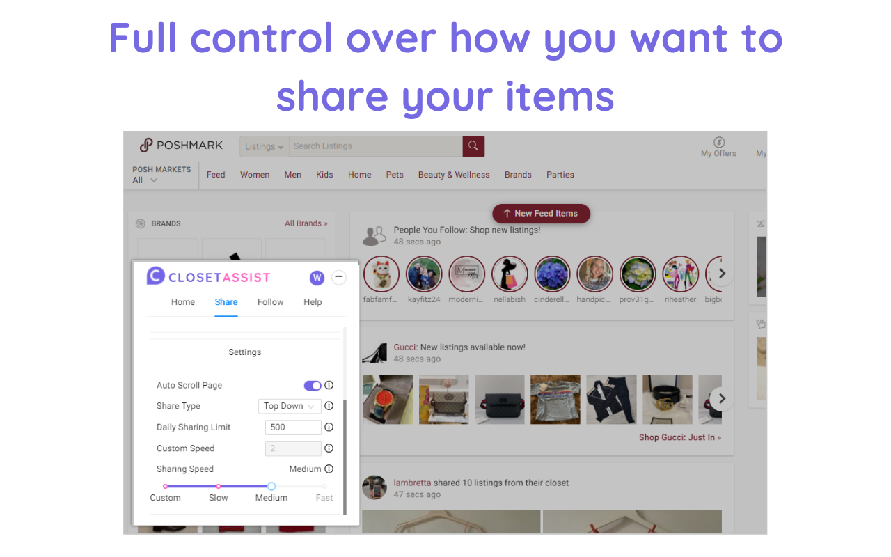 Poshmark Automation Tool | Closet Assist Preview image 5