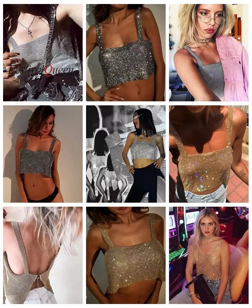 Title 1, Bling Rhinestones Parti Crop Top Full Diamonds ...