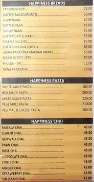 Happiness Dhaba menu 1