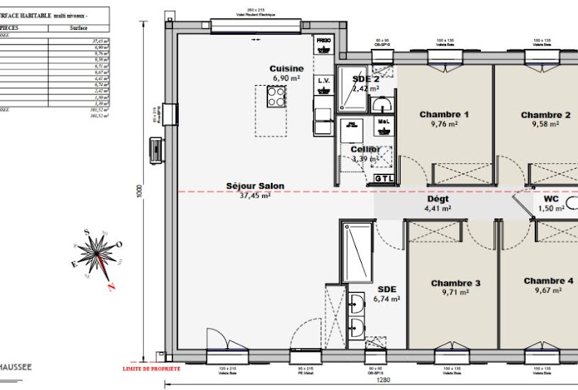  Vente Terrain + Maison - Terrain : 570m² - Maison : 100m² à Saintes (17100) 