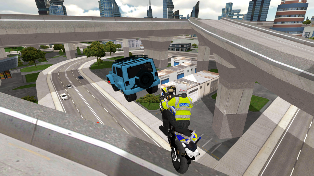   Police Motorbike Simulator 3D- 스크린샷 