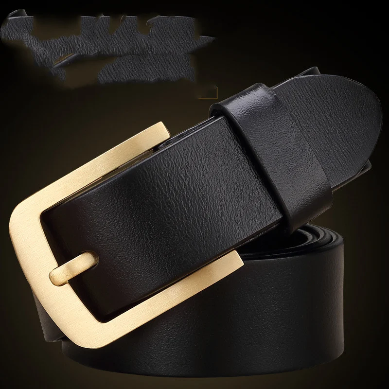 Heren Riem Casual Retro Messing Gesp, Klassiek Design voor Mannen, Duurzaam en Comfortabel, Perfect voor Dagelijks Gebruik en Een Stijlvolle Look