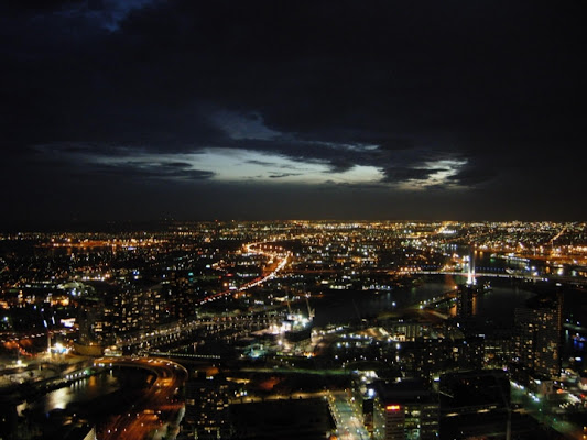 Melbourne, notturno invernale dall'alto di gualtiero.72