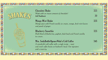 SodaBottleOpenerWala menu 