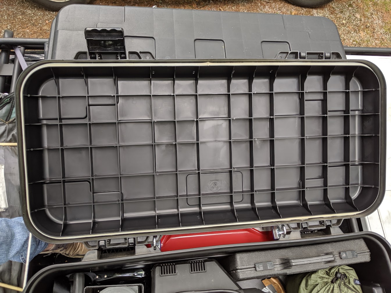 Roof rack storage boxes - Low-Key Overland