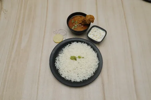 Chicken Curry [2 Pieces] With Chawal