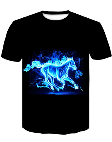 Animal 3d Digital Printing Men's T- - 0