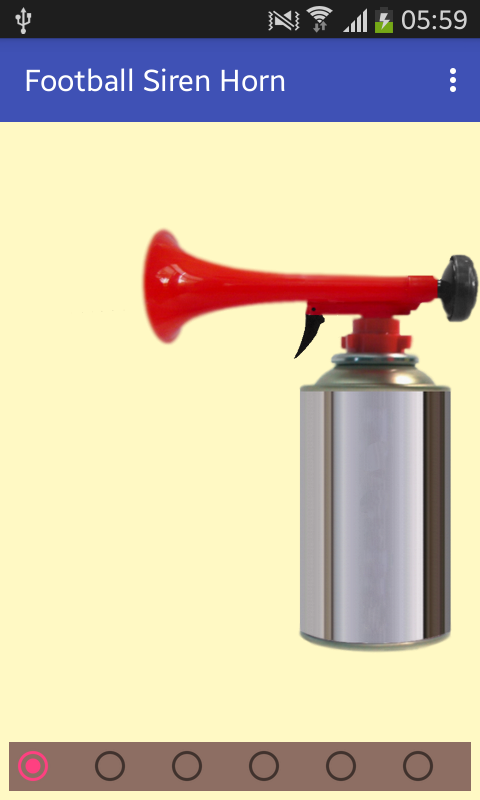 Android application Football Siren Horn screenshort