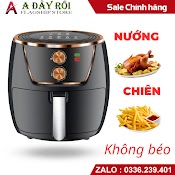 [Mã Bmlt100 Giảm Đến 100K Đơn 499K] Nồi Chiên Không Dầu Bosingwa - Camel 8 Lít - Đen