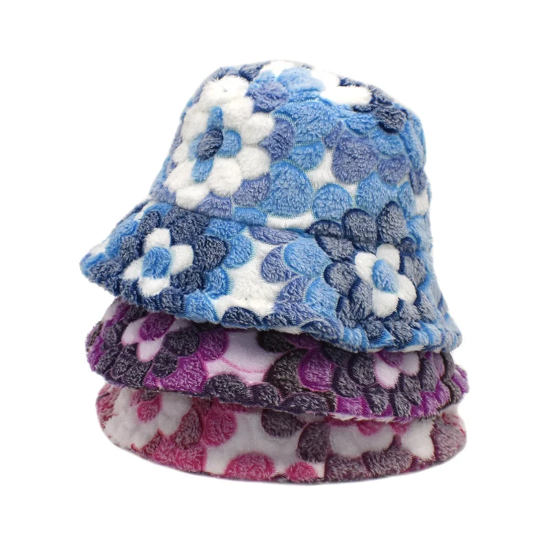 Fashion Fisherman Plush Outdoor All-matching Varm Bucket Hat