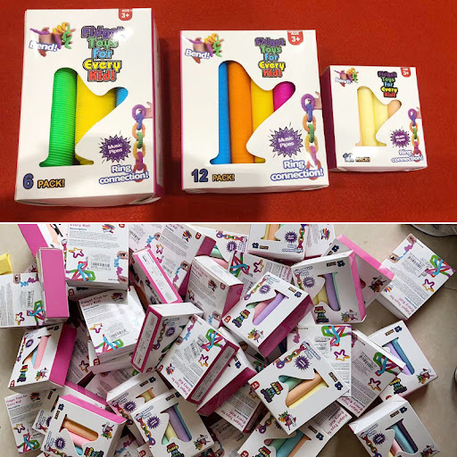 Title 15, Plastic PopTube Coil Fidget Toys for Kids, Crea...