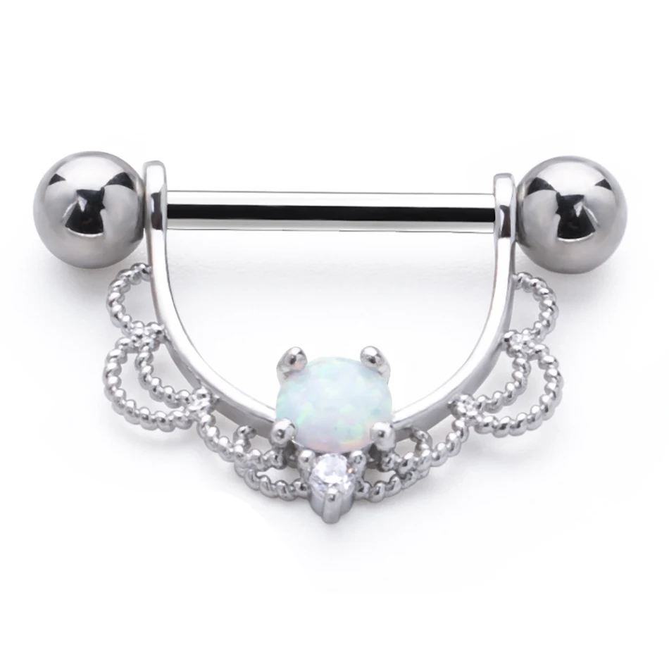 Pendentif Anneau de Poitrine en U en Acier Inoxydable et Alliage Diamant. Sublimez votre décolleté avec ce bijou raffiné, élégant et scintillant.