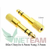 Jack Chuyển Tín Hiệu Cổng Loa 6.5Mm Dương Ra 3.5Mm Âm - Đầu Chuyển Cổng 6.5 Sang 3.5Mm - Dc3125