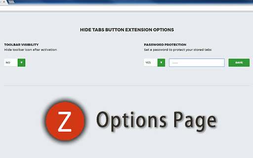 Tabs Hide  Button