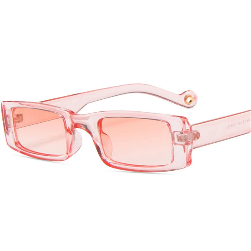 Lunettes de soleil carrées personnalisées à petite monture avec forme concave