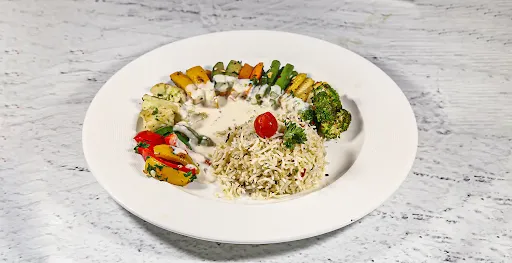 Vegetables In Mornay Sauce With Herb Rice