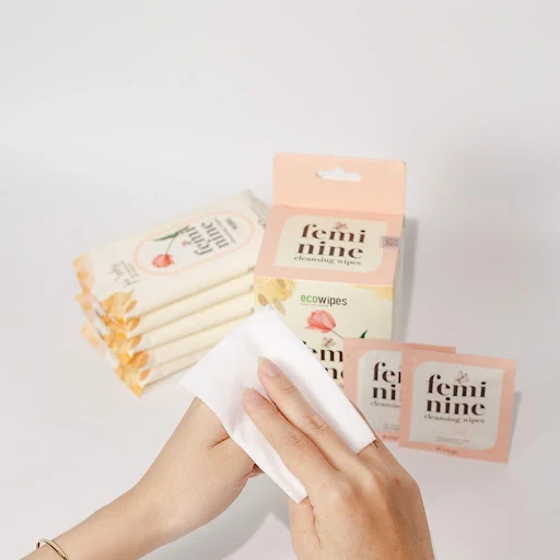 3 Gói Khăn ướt vệ sinh Phụ nữ Feminine Cleansing Wipes 10 tờ EcoWipes