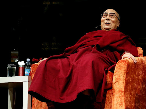 Tibet's exiled spiritual leader the Dalai Lama is seen at the Arcimboldi theater before receiving honorary citizenship of the city of Milan, in Milan, Italy October 20, 2016. /REUTERS