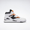 pump omni zone ii footwear white / wild orange / black