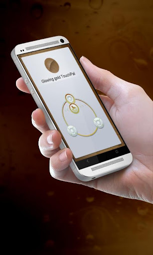 Glowing gold TouchPal Skin