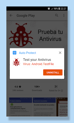 Screenshot 1 Antivirus: one Click to Scan