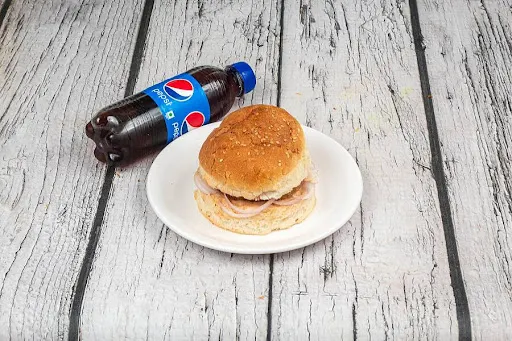 Chicken Burger With Pepsi [250 Ml]