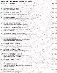 Indian Hut menu 2