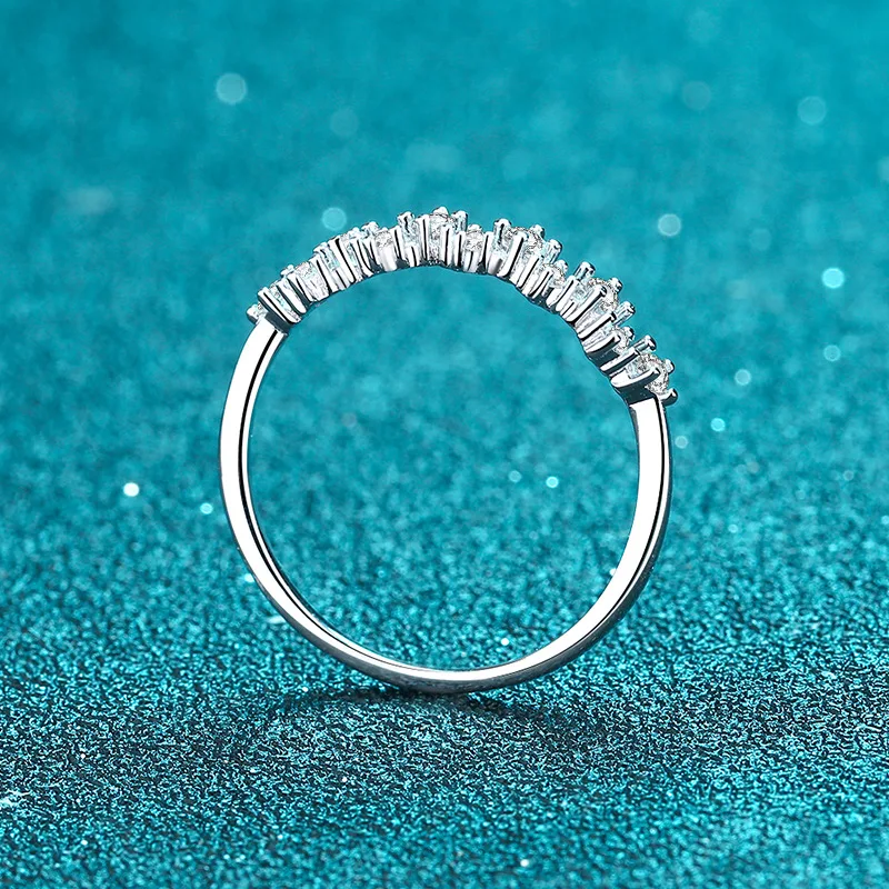 Elektro-geplateerde ring dames golf type Mosan. Een stijlvol sieraad, perfect voor dagelijks gebruik of speciale gelegenheden. Verfraait elke outfit.