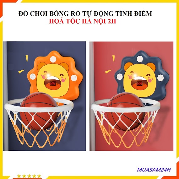 Đồ Chơi Cho Bé Trai Bé Gái - Đồ Chơi Bóng Rổ Cho Bé Treo Tường Có Cảm Ứng Tính Điểm Phát Nhạc Cổ Động - Đồ Chơi Trẻ Em Thông Minh - Đồ Chơi Trẻ Em Ht Sys