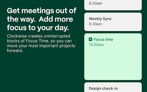 Clockwise: AI Calendar & Scheduling Assistant