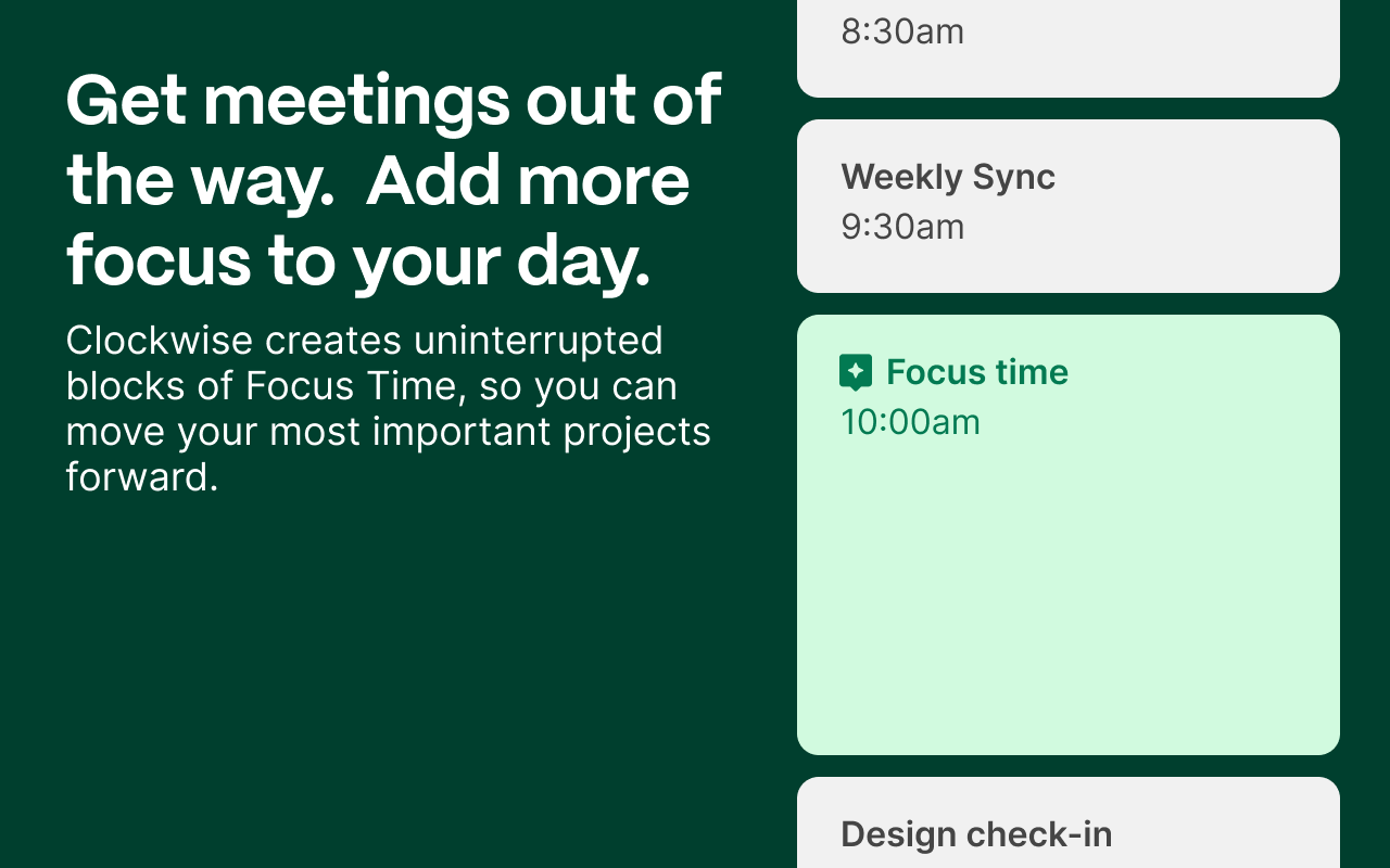 Clockwise: Team Time & Calendar Management Preview image 5