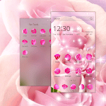 Cover Image of Download Pink Rose Theme 1.1.6 APK