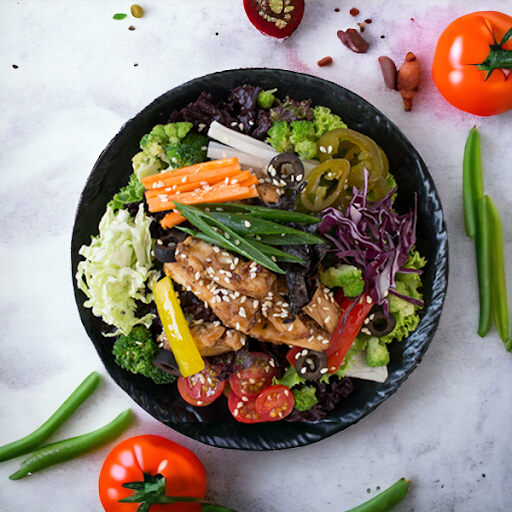 Grilled Teriyaki Chicken Salad