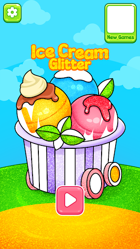 Screenshot Glitter ice cream coloring