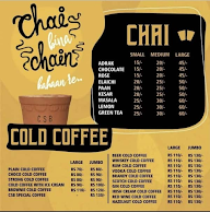 Chai Chemistry menu 1